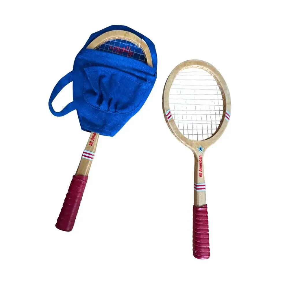 Vintage 1997 American‎ Girl Peasant Company Molly Tennis Racket set